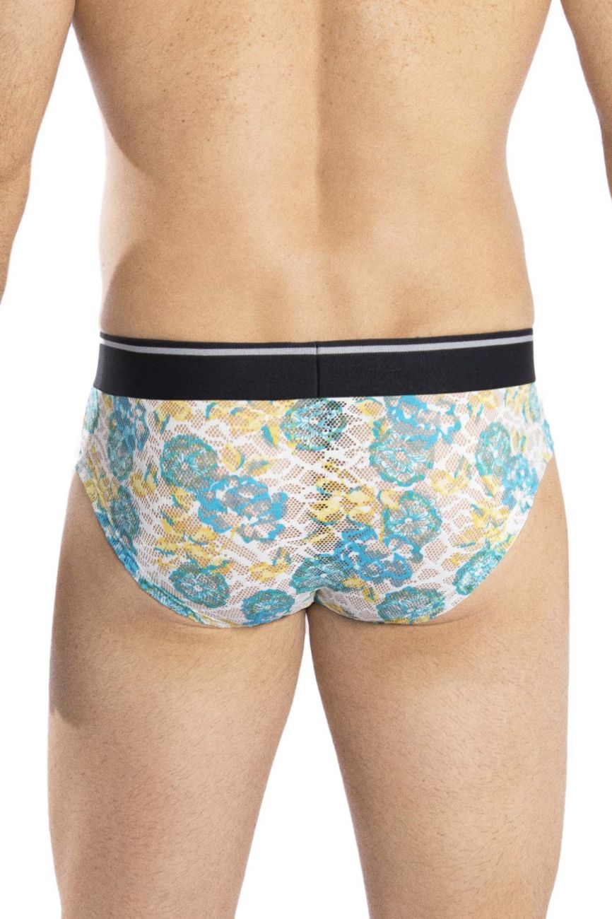 HAWAI 42050 Flowers Hip Briefs Color Turquoise