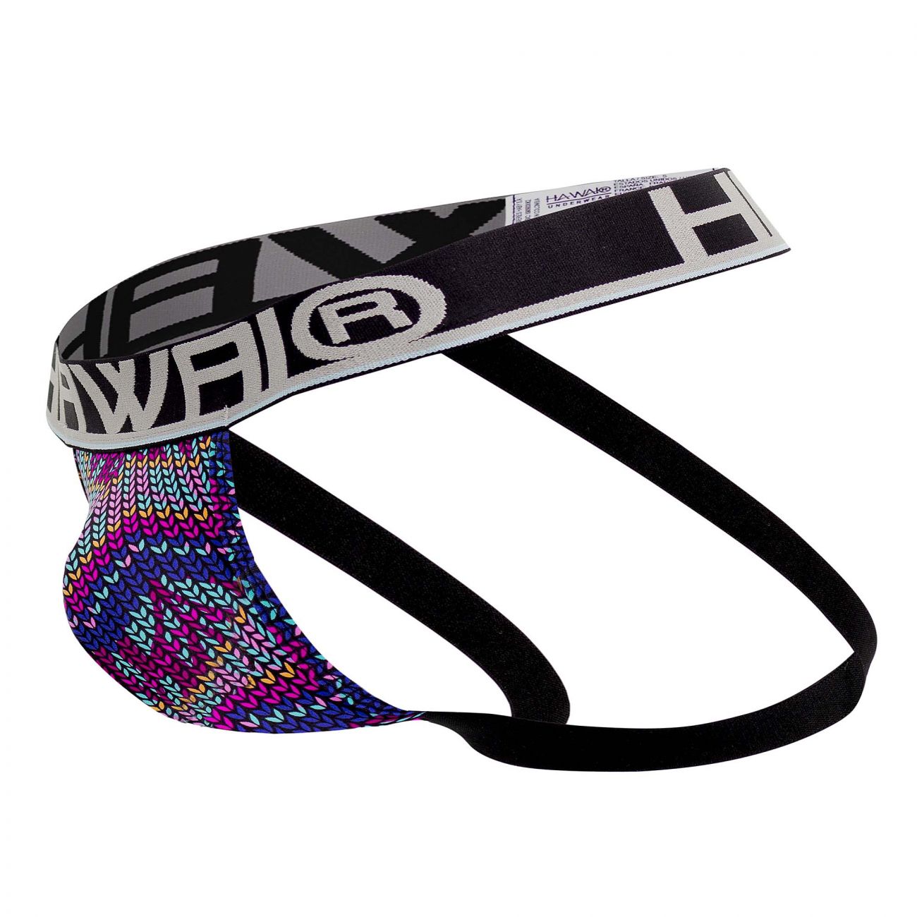 HAWAI 42052 Animal Print Athletic Jockstrap Color Fuchsia