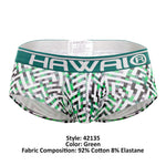 HAWAI 42135 Geometric Mini Trunks Color Green