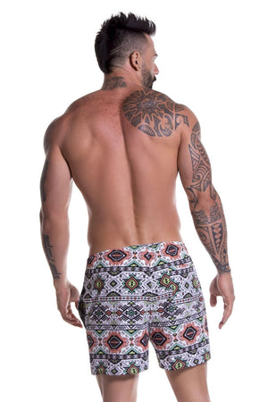 JOR 0772 Tribal Short Swim Trunks Color Printed