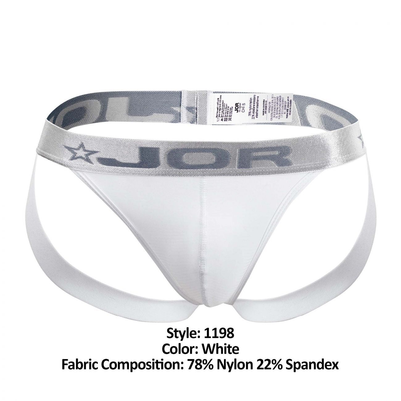 JOR 1198 Odeon Jockstrap Color White