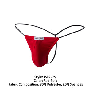 Joe Snyder JS02-Pol Polyester G-String Color Red-Poly