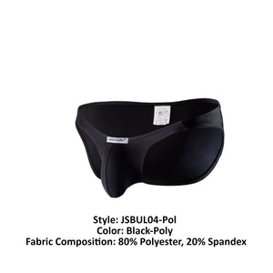 Joe Snyder JSBUL04-Pol Polyester Bulge Full Bikini Color Black-Poly