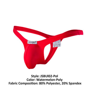 Joe Snyder JSBUL02-Pol Polyester Bulge Tanga Color Watermelon-Poly