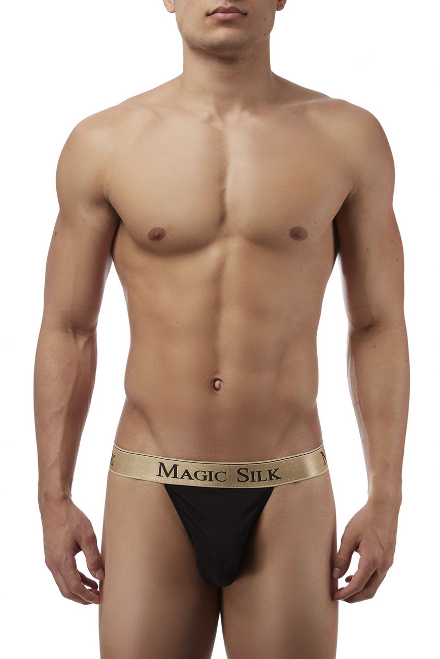 Magic Silk 4586 Silk Knit Micro Thong Color Black