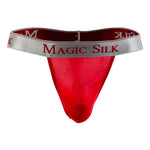 Magic Silk 4586 Silk Knit Micro Thong Color Red