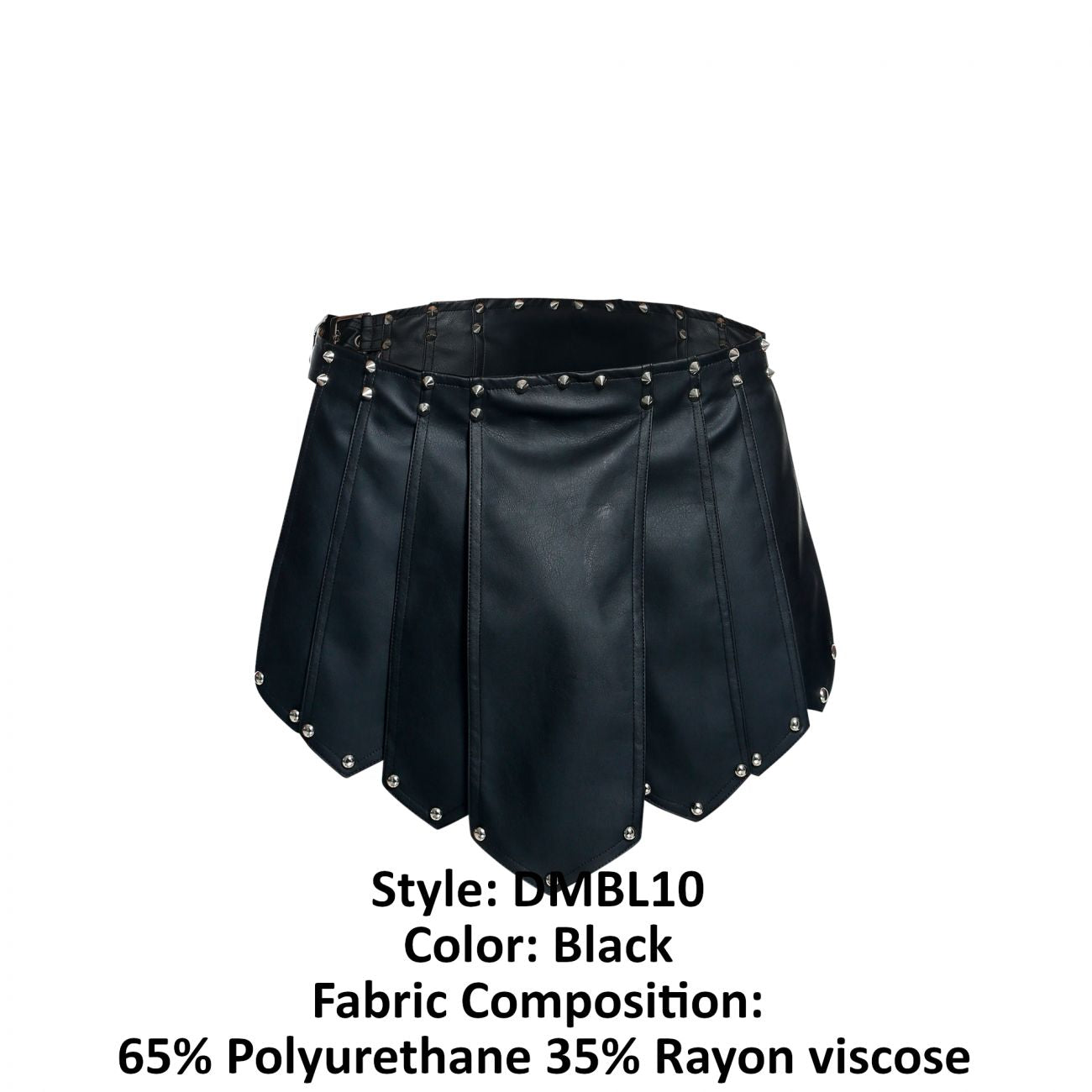 MaleBasics DMBL10 DNGEON Roman Skirt Color Black