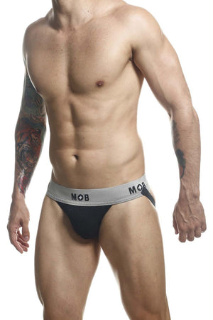 MaleBasics MBL107 MOB Classic Fetish Jock 3 Inches Jockstrap Color Black