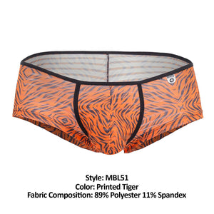 MaleBasics MBL51 Sinful Trunks Color Printed Tiger