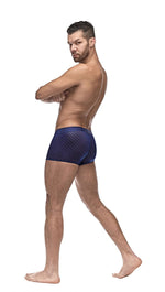Male Power 145-264 Diamond Mesh Mini Short Color Navy