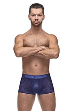 Male Power 145-264 Diamond Mesh Mini Short Color Navy