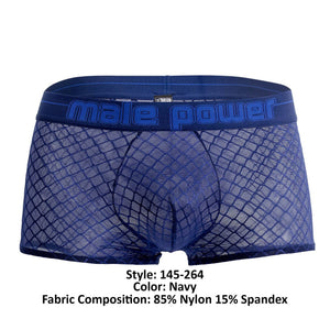 Male Power 145-264 Diamond Mesh Mini Short Color Navy