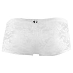 Male Power 145162 Stretch Lace Mini Short Boxer Briefs Color White