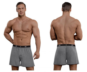 Male Power 160-253 Bamboo Boxer Short Color Gray
