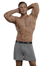 Male Power 160-253 Bamboo Boxer Short Color Gray