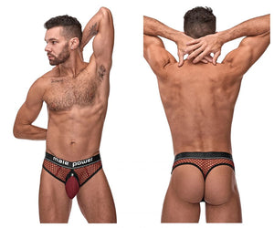 Male Power 410-260 Cockpit C-Ring Thongs Color Burgundy