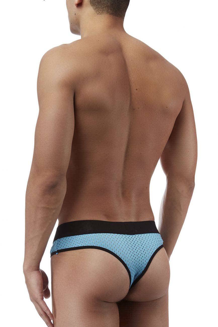 Male Power 432202 Athletic Mesh Sport Thong Color Blue