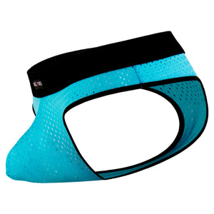 Male Power 432202 Athletic Mesh Sport Thong Color Blue