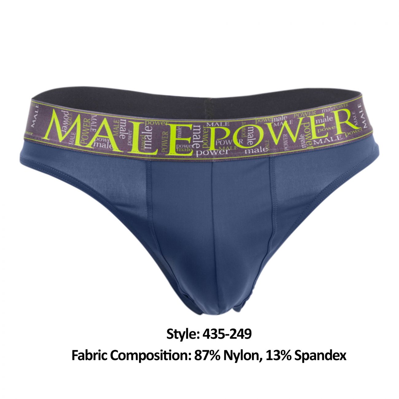 Male Power 435-249 Avant-Garde Enhancer Thongs Color Antique Blue