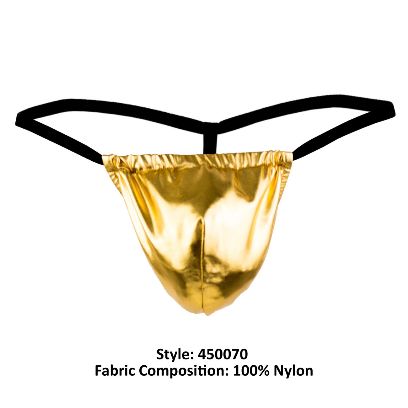 Male Power 450070 Heavy Metal Posing Strap Thong Color Gold