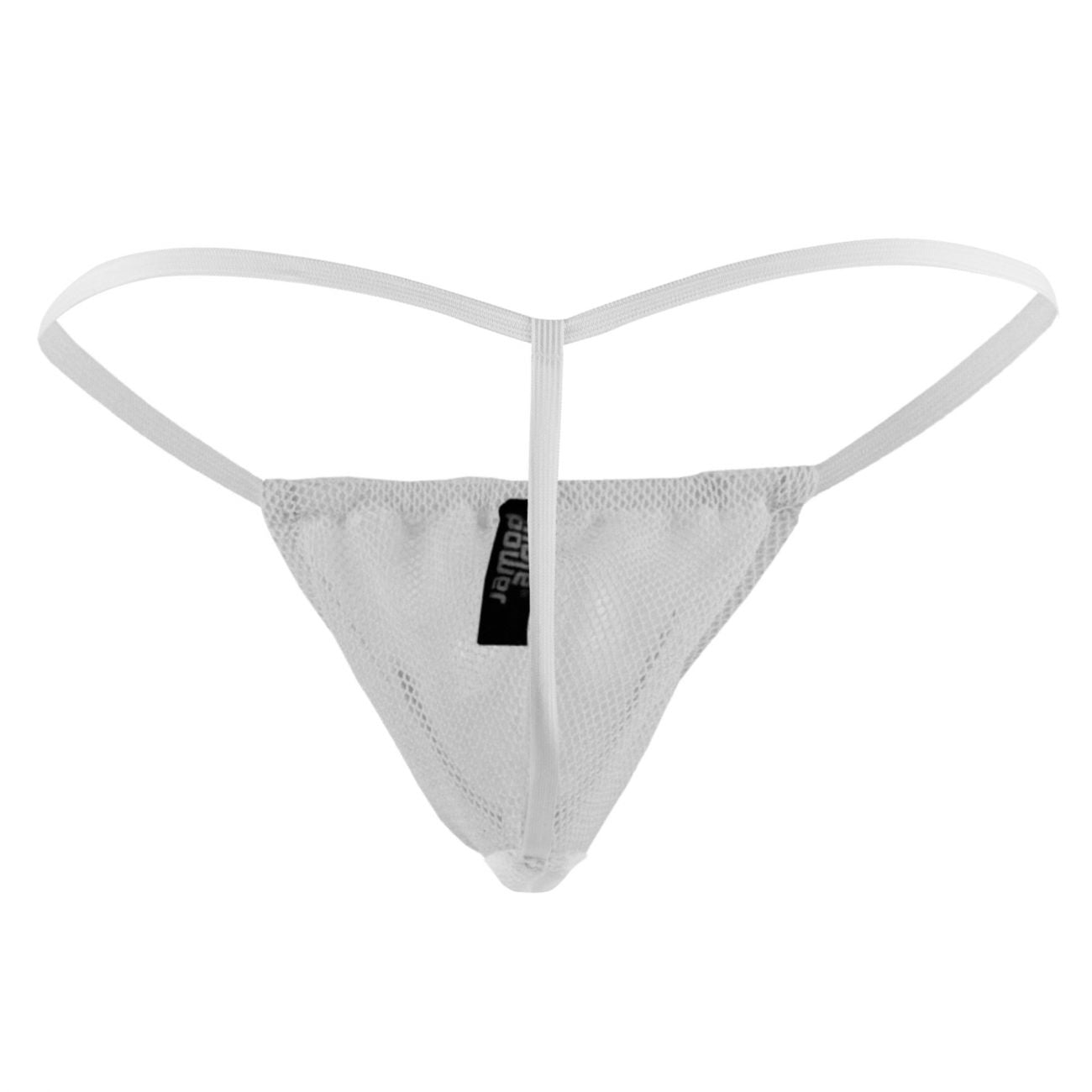 Male Power 45011C Stretch Net Posing Strap Thong Color White