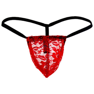 Male Power 450162 Stretch Lace Posing Strap Thong Color Red