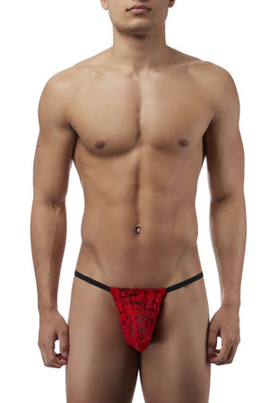 Male Power 450162 Stretch Lace Posing Strap Thong Color Red