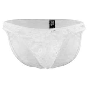 Male Power 491162 Stretch Lace Wonder Bikini Color White