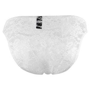 Male Power 491162 Stretch Lace Wonder Bikini Color White
