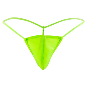 Male Power PAK870 Euro Male Spandex Pouch G String Color Lime