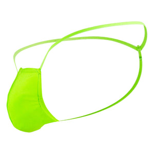 Male Power PAK870 Euro Male Spandex Pouch G String Color Lime