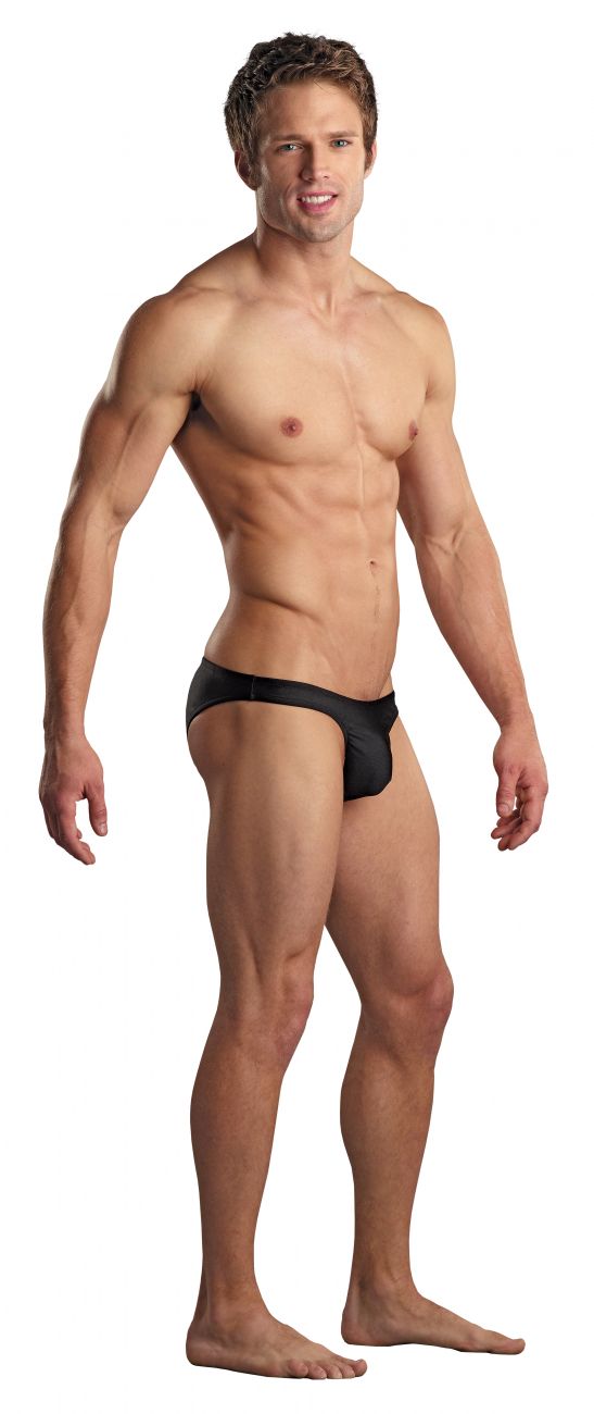 Male Power PAK871 Euro Male Spandex Brazilian Pouch Bikini Color Black