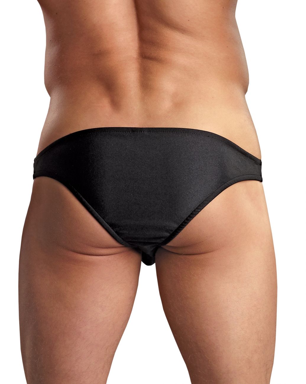 Male Power PAK871 Euro Male Spandex Brazilian Pouch Bikini Color Black