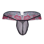 PPU 2106 Lace-Mesh Thongs Color Black