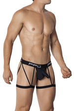 PPU 2114 Garter Thongs Color Black