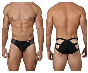 Pikante PIK 0218 Attraction Ruched Briefs Color Black