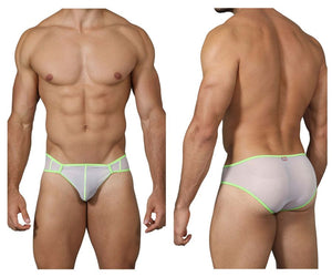 Pikante PIK 0222 Communication Mesh Briefs Color White