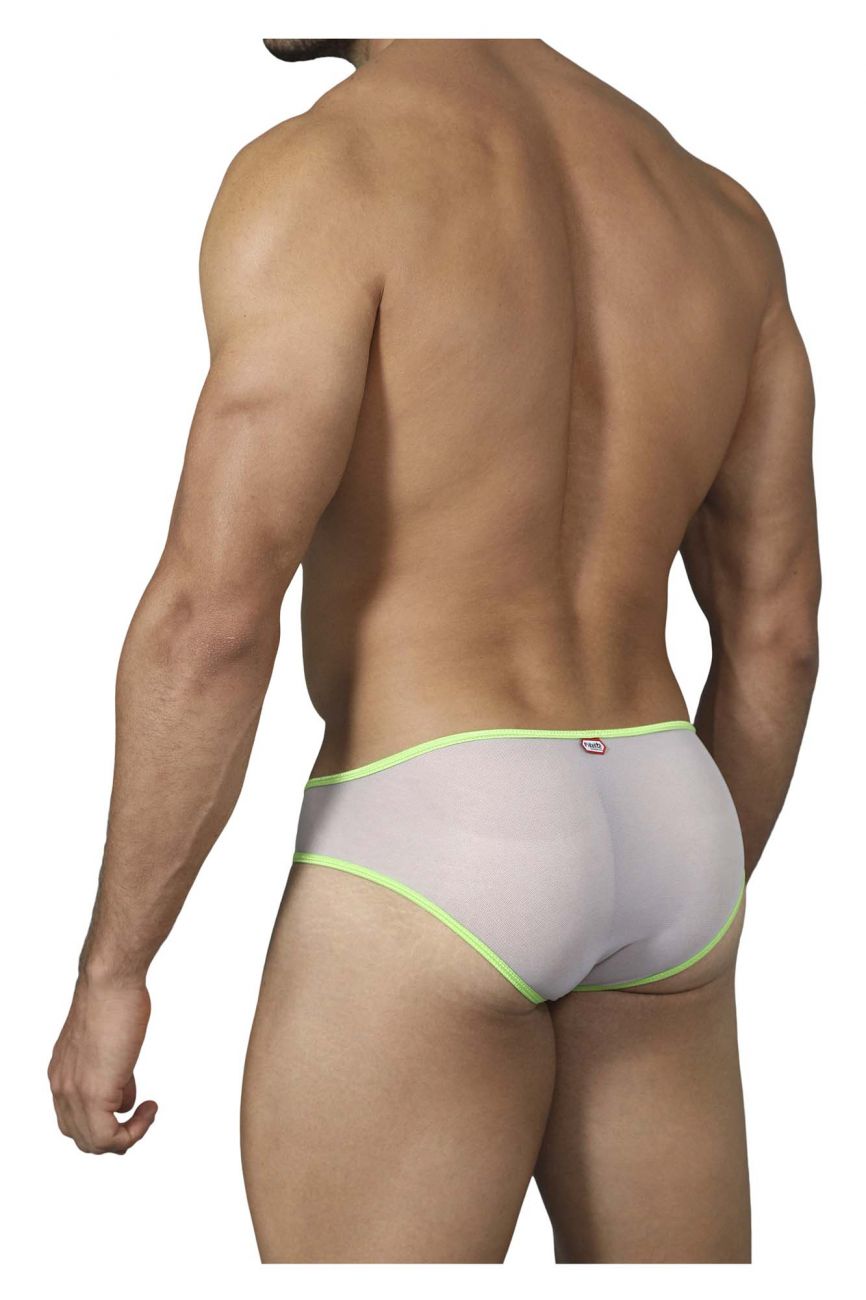 Pikante PIK 0222 Communication Mesh Briefs Color White