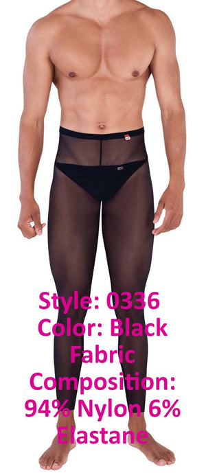 Pikante PIK 0336 Manhood Long Johns Thongs Color Black