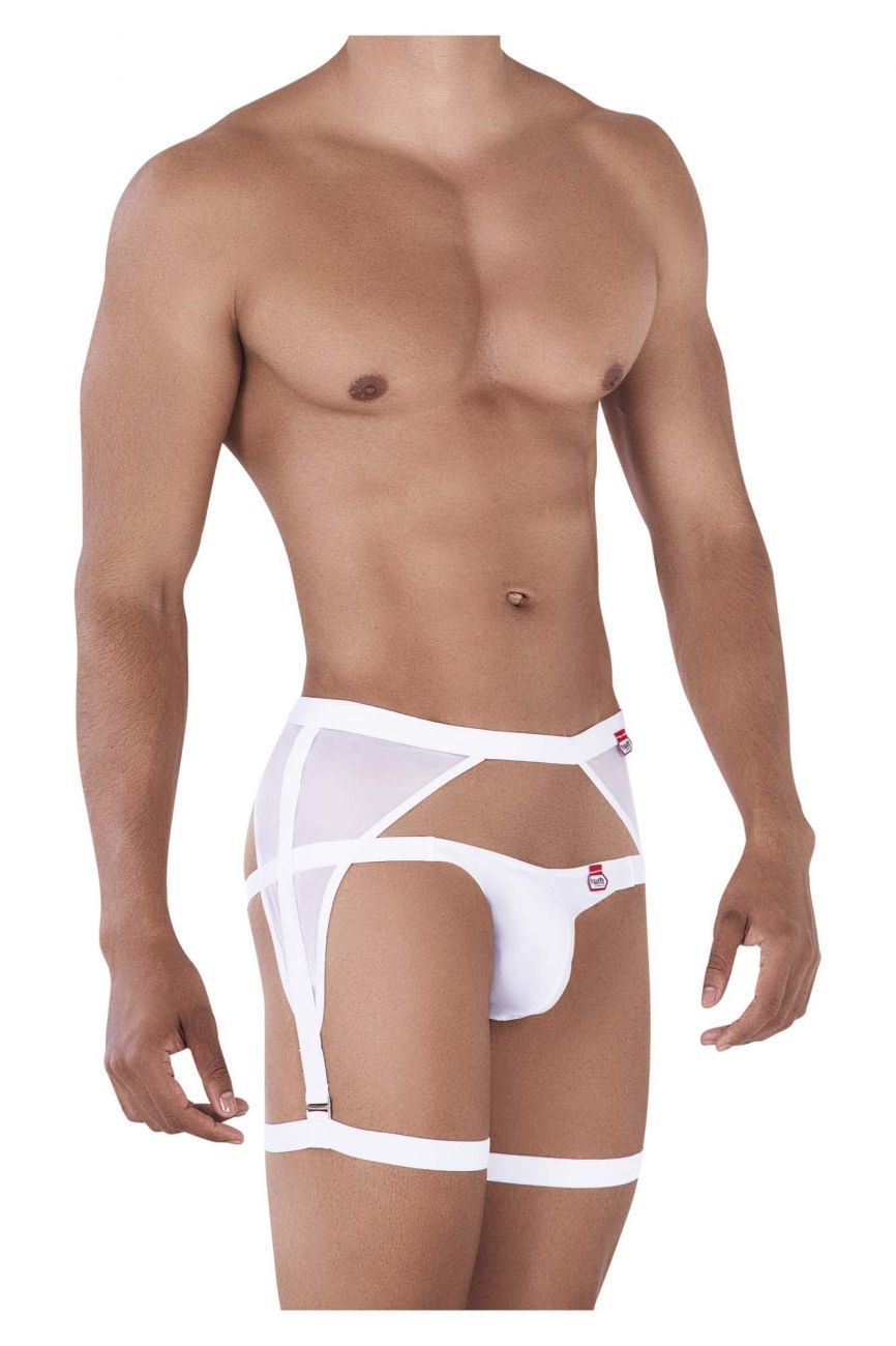 Pikante PIK 0343 Magno Garter Jockstrap Color White