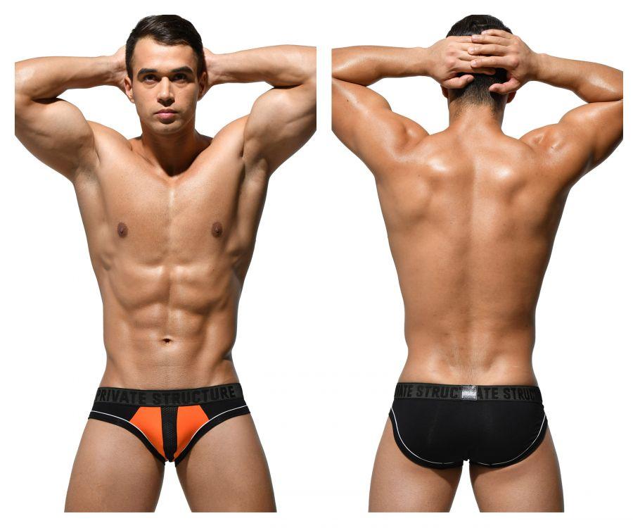 Private Structure PMUZ3784 Platinum Modal Mini Brief Color Orange