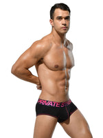 Private Structure PTUZ3790 Platinum Tencel Hipster Trunks Color Magenta-Black