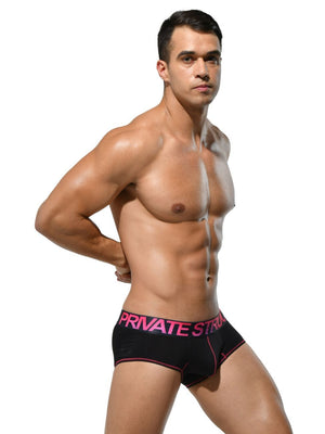 Private Structure PTUZ3790 Platinum Tencel Hipster Trunks Color Magenta-Black