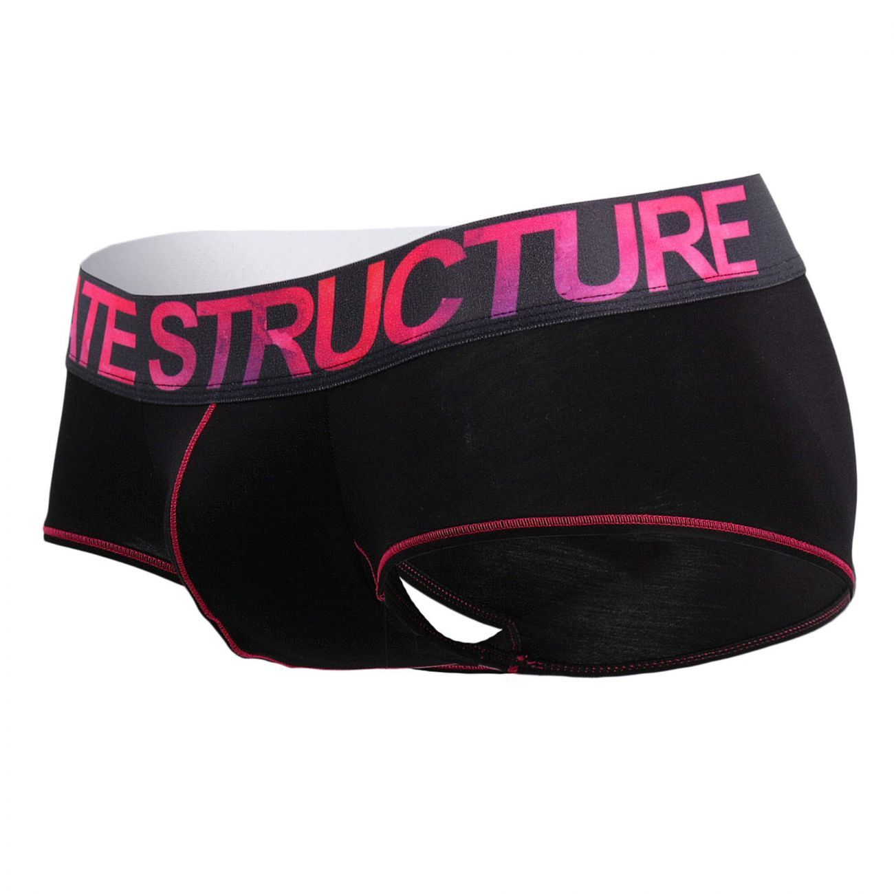 Private Structure PTUZ3790 Platinum Tencel Hipster Trunks Color Magenta-Black