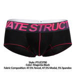Private Structure PTUZ3790 Platinum Tencel Hipster Trunks Color Magenta-Black