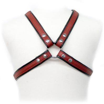 Leather Harness With Piping