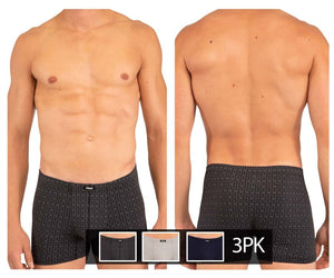 Rico 250709 3PK Stripes Boxer Briefs Color Black-Gray
