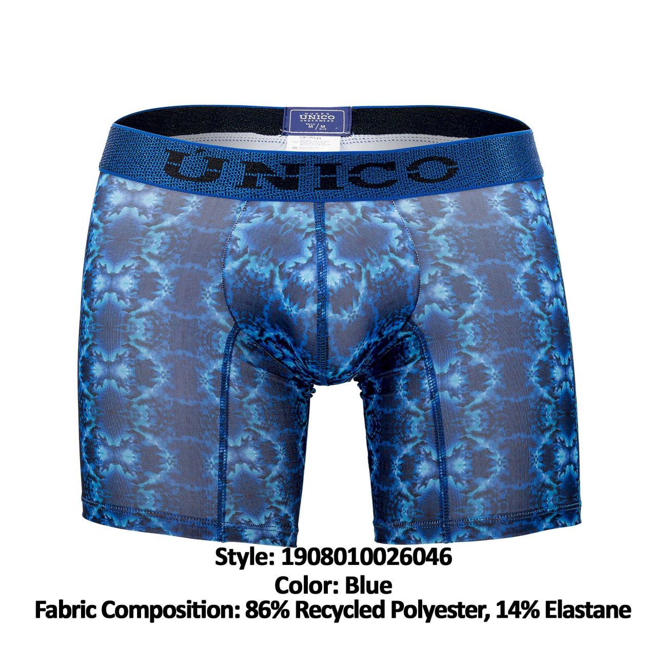 Unico 1908010026046 Boxer Briefs Bruma Color Blue