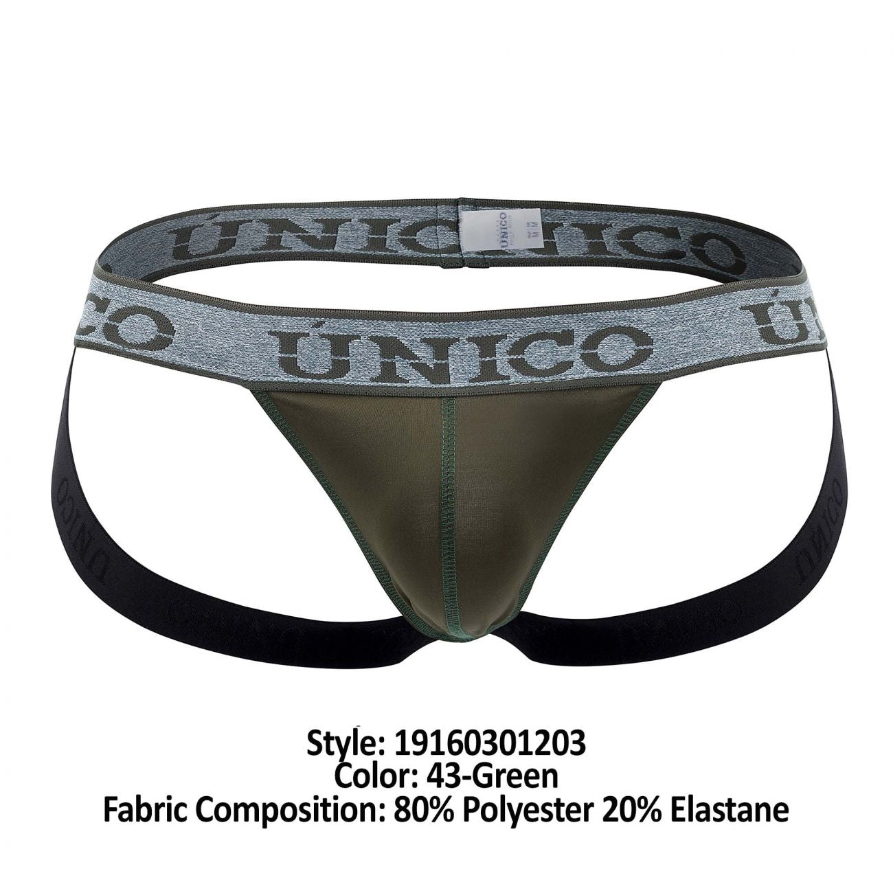 Unico 19160301203 Hilarious Jockstrap Color 43-Green