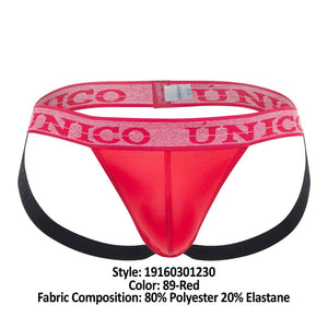 Unico 19160301230 Hilarious Jockstrap Color 89-Red